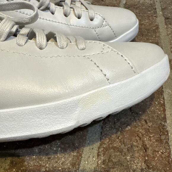 Cole Haan Women's GrandPro Light Gray Silver Leather Sneakers 6.5B - Picture 6 of 16